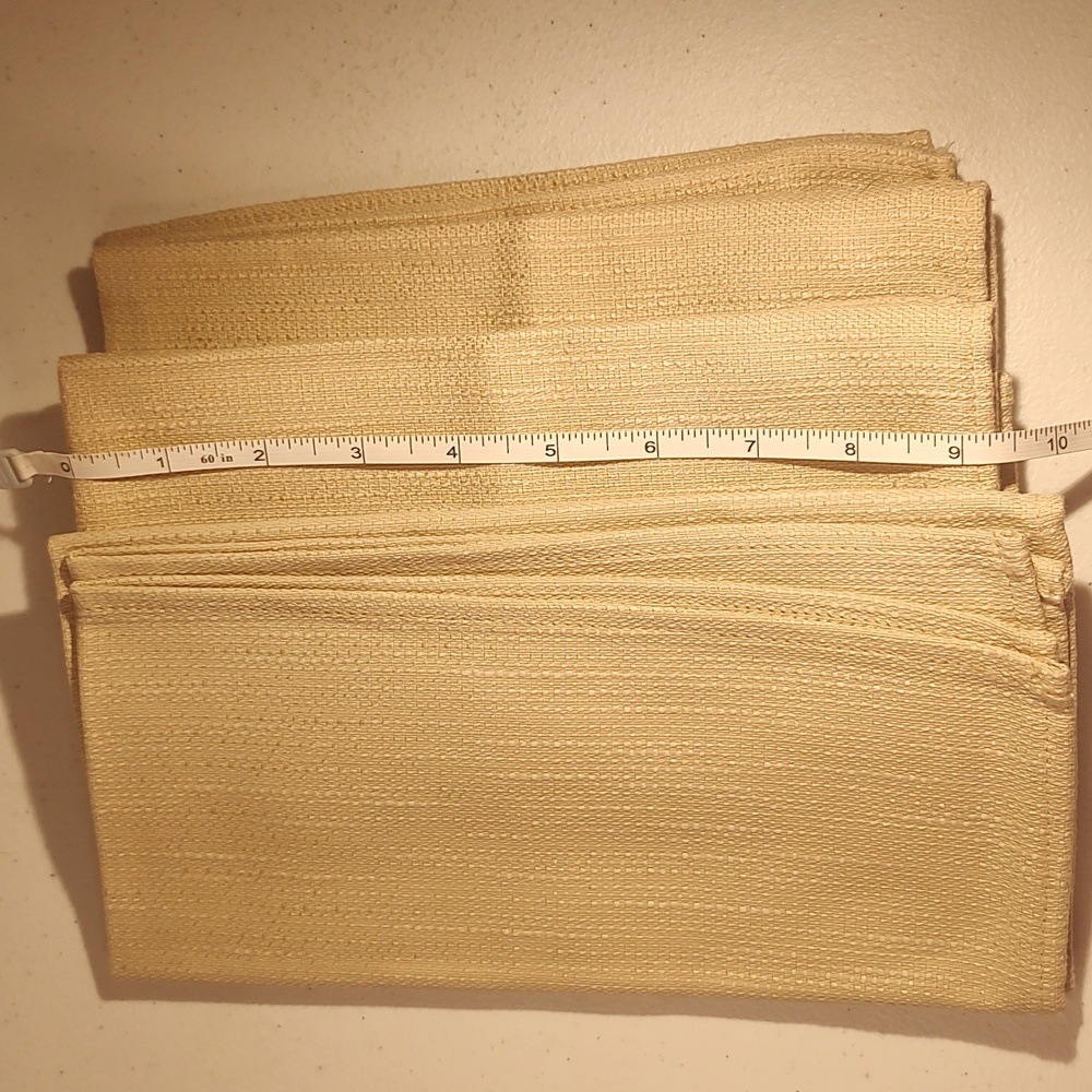 3 Longaberger Napkins in Flax Fabric